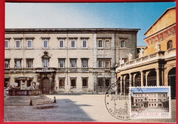 VATICANO VATIKAN VATICAN 1993 PALAZZO SAN CALISTO TESORI D'ARTE MONUMENTS BAUDENKMÄLER MAXIMUM CARD - Storia Postale