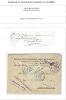 LO Recommandée Franchise Tribunal Dommages De Guerre De BXL Obl. XL 1924 > Saventhem C.d'arrivée Papillon Retour - Zonder Portkosten