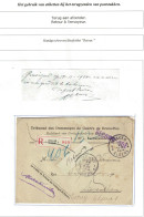 LO Recommandée Franchise Tribunal Dommages De Guerre De BXL Obl. XL 1924 > Saventhem C.d'arrivée Papillon Retour - Franquicia
