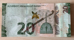 AZERBAIJAN 2021 (2022) UNC 20 MANAT NOTE. New Design! Issued Feb 2022 Pick# NEW - Azerbeidzjan