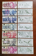 China BOC Bank (bank Of China) Training/test Banknote,Canada Dollars B-1 Series 7 Different Notes Specimen Overprint - Canada