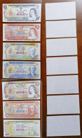 China BOC Bank (bank Of China) Training/test Banknote,Canada Dollars A Series 7 Different Notes Specimen Overprint - Canada