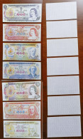 China BOC Bank (bank Of China) Training/test Banknote,Canada Dollars A Series 7 Different Notes Specimen Overprint - Kanada