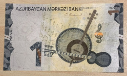 AZERBAIJAN 2020 (2021) UNC 1 MANAT NOTE. New Design! Pick# New. - Azerbaigian