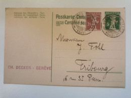 Entier Postaux, Oblitéré 1918 - Entiers Postaux