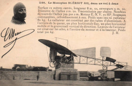 Aviation - Avion Le Monoplan BLERIOT XII , Dans Un Vol à Deux - Aviateur - ....-1914: Vorläufer