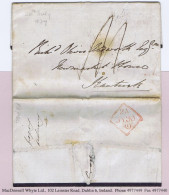 Ireland Cork 1839 Letter Dublin To Aldworth In Newmarket House With Italic "Kanturk/Penny Post" - Voorfilatelie