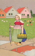 Illustrateur Hollandais * Enfant Fillette * Cage Parapluie Ombrelle * Pays Bas Holland Hollande Nederlands - 1900-1949