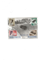 Championnat Du Monde D'hiver A CORTINA Timbres N°402 404 405 406 - Usados