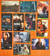 10 Different Phonecards Movies/ Films/ Cinematic Themes - Cine