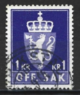 Norway 1957. Scott #O80 (U) Coat Of Arms - Oficiales