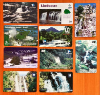 10 Different Phonecards Nature/ Waterfall Themes - Landscapes