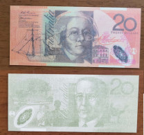 China BOC Bank (bank Of China) Training/test Banknote,AUSTRALIA B-2 Series 20 Dollars Note Specimen Overprint - Finti & Campioni