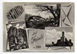 Italie--GEMONA DEL FRIULI--1955--Multivues...beau Timbre...cachet...griffes - Udine