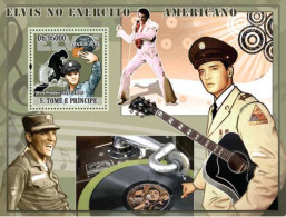 S. TOME & PRINCIPE 2008 - Elvis Presley Joins Army - Mi. 3401/BL647 - Stamps  MNH** RR2 - Elvis Presley