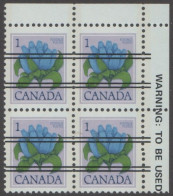 Canada - #705xx - MNH Block Of 4 - Prematasellado