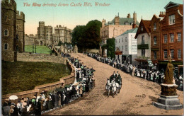 England Windsor The King Driving Down Castle Hill - Windsor