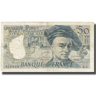 France, 50 Francs, Quentin De La Tour, 1976, B, Fayette:67.1, KM:152a - 50 F 1976-1992 ''Quentin De La Tour''