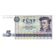 Billet, République Démocratique Allemande, 5 Mark, 1975, Undated, KM:27A, NEUF - 5 Mark