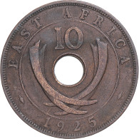 Monnaie, Afrique Orientale, 10 Cents, 1925 - Colonia Britannica