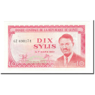 Billet, Guinea, 10 Sylis, 1960, 1960-03-01, KM:23a, SPL - Guinée