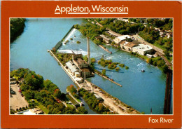 Wisconsin Appleton Aerial View Dam On The Fox River - Appleton