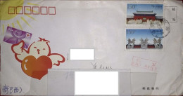China (PR) 2000: Letter To Brazil - Chinese Architecture, Landscape, Museums. - Cartas & Documentos