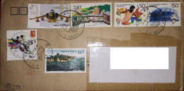 China (PR) 2004: Letter To Brazil - Chinese Architecture, Sports, Soccer, Aviation, Plane. - Lettres & Documents