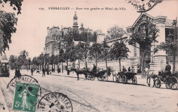 Versailles - Gare Rive Gauche Et Hotel De Ville - CPA °J - Versailles