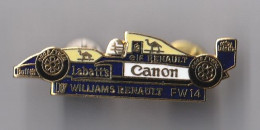 PIN'S THEME FORMULE 1  WILLIAMS  RENAULT  F 14 - F1