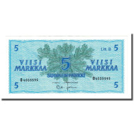 Billet, Finlande, 5 Markkaa, 1963, KM:106Aa, TTB - Finlandia
