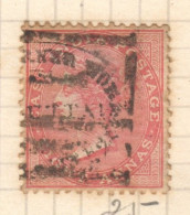 019 1865 Britain East India Company Watermark Eight Annas Gibbons #65 95 £ 1St Used - 1858-79 Kolonie Van De Kroon