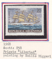 Arg048 1968 Argentina Transport Ships Frigate Libertad 1St Michel #995 Mnh - Unused Stamps