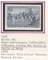 Arg051 1968 Argentina War Battle Maipu 1St Michel #999 Mnh - Ongebruikt