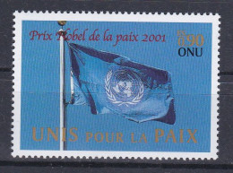 NU Genève 2001 445 ** Drapeau Prix Nobel De La Paix 2001 Kofi Annan - Nuovi