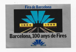 3788  Viñeta  Fira De Barcelona ( 1888- 1988)  , Nueva ,autoadhesiva - Barcelona