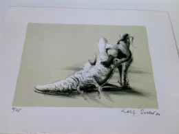 Originale Lithographie: Der Damenschuh ?  Hier Die Nummer 9 Von 75 Exemplaren - Rare