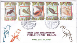 Philippines 1992, Bird, Birds, Parrot, FDC - Perroquets & Tropicaux
