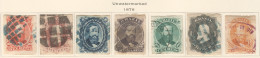 Bra011 1876-7 Brazil King Pedro Ii Michel #30-6 200 Euro 1Set Used - Used Stamps