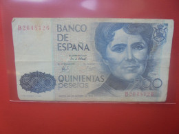 ESPAGNE 500 PESETAS 1979 Circuler - [ 4] 1975-… : Juan Carlos I