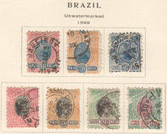 Bra024 1899 Brazil Rio De Janeiro Bay Allegory Michel #104C-13C 80 Euro 1Set Used - Used Stamps
