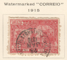 Bra035 1916 Brazil Caldeira Castelo Branco Ships Michel #190 1St Used - Used Stamps