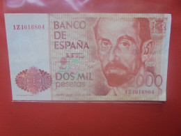 ESPAGNE 2000 PESETAS 1980 Circuler - [ 4] 1975-… : Juan Carlos I