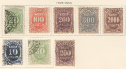 Bra186 1895-1900 Brazil Postage Due Stamps Michel #18-24 35 Euro 1Set+1St Used - Timbres-taxe