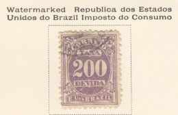 Bra188 1905 Brazil Postage Due Stamps Michel #26,Y 70 Euro 1St Used - Impuestos