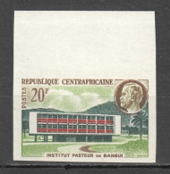 Fr345 Imperf 1961 Central Africa Pasteur Institute In Bangui Michel #17 1St Mnh - Louis Pasteur