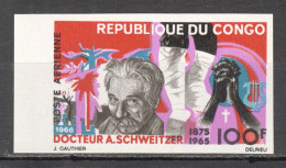 Fr448 Imperf 1966 Congo Albert Schweitzer Air Mail Michel #107 St Mnh - Albert Schweitzer