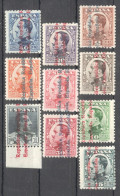 Sp182 1931 Spain Kingdom Alphonse Xiii Red, Blue And Grey Overprint Michel #571-580 200 Euro 10St Mnh - Nuevos