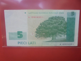 LETTONIE 5 LATI 2001 Circuler - Latvia