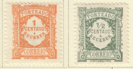 Sp451,Sp452 1915,222 Portugal Michel Postage Due Stamp #22 X,28 2St Lh - Nuevos